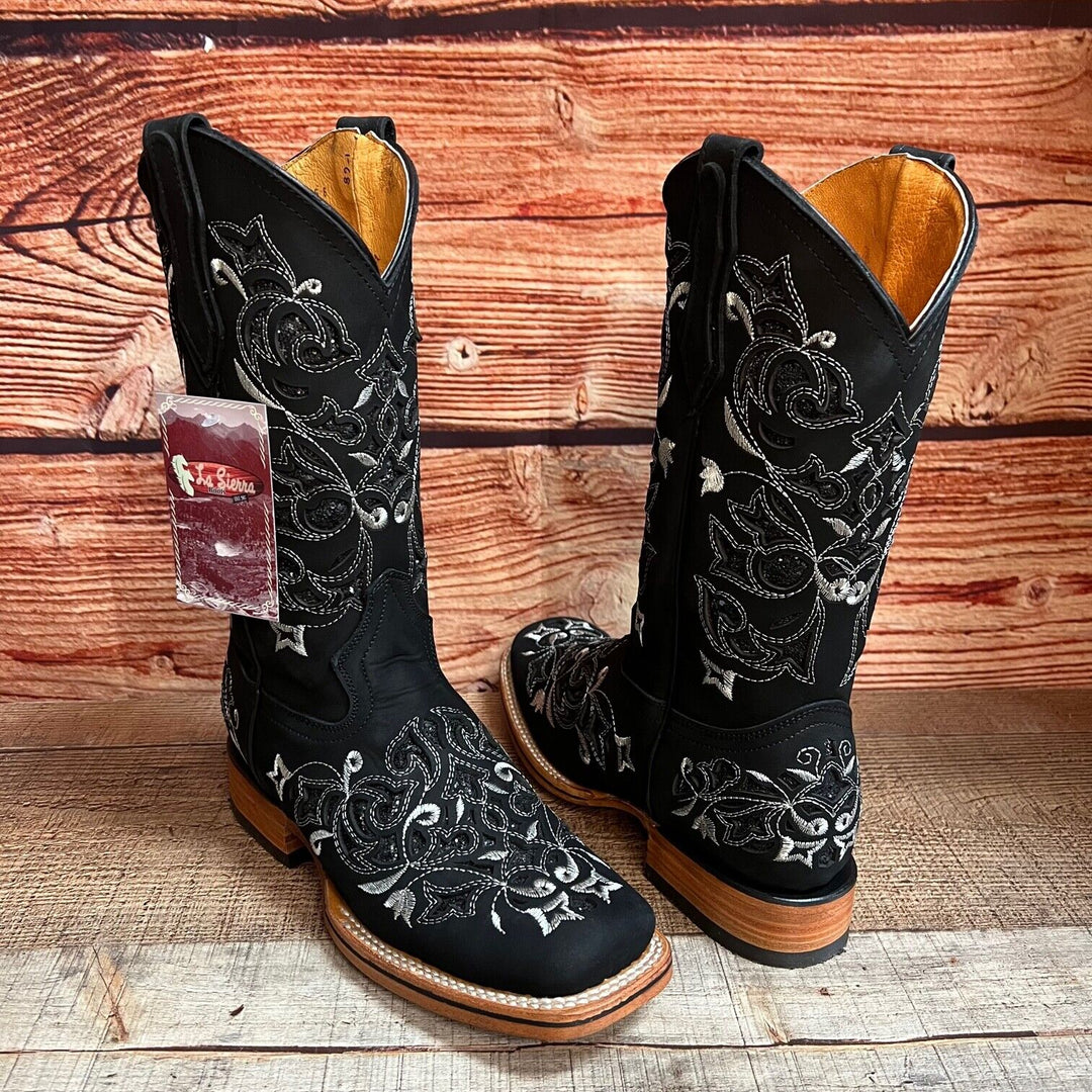 Matilda's Western Rodeo Square Toe Glitter Inlay